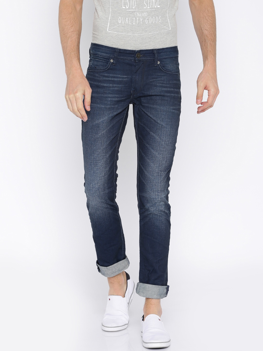 

Locomotive Navy Slim Fit Jeans, Navy blue