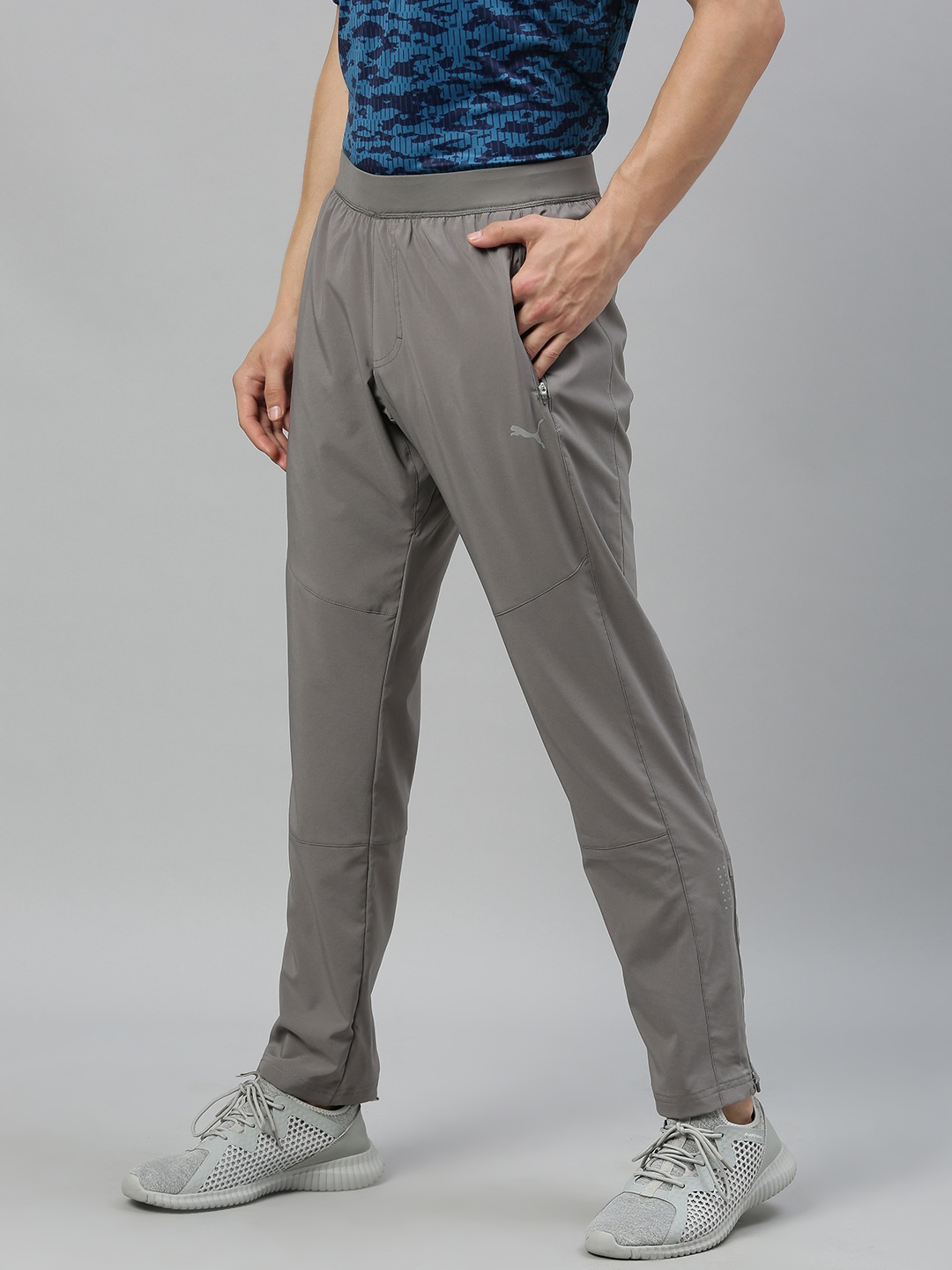 

Puma Men Grey Solid Track Pants