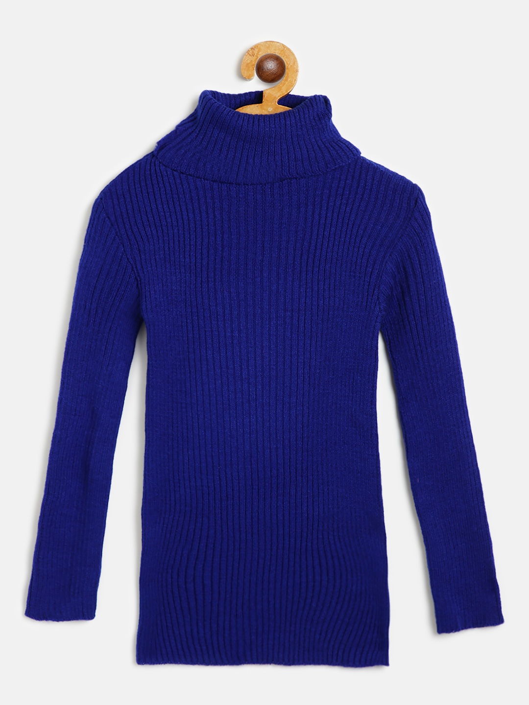 

AD & AV Girls Blue Ribbed Woollen Pullover
