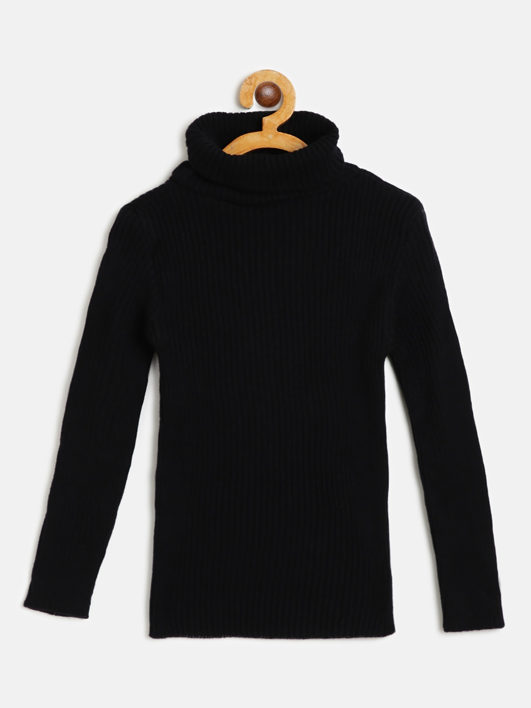 

AD & AV Boys Black Ribbed Woollen Pullover