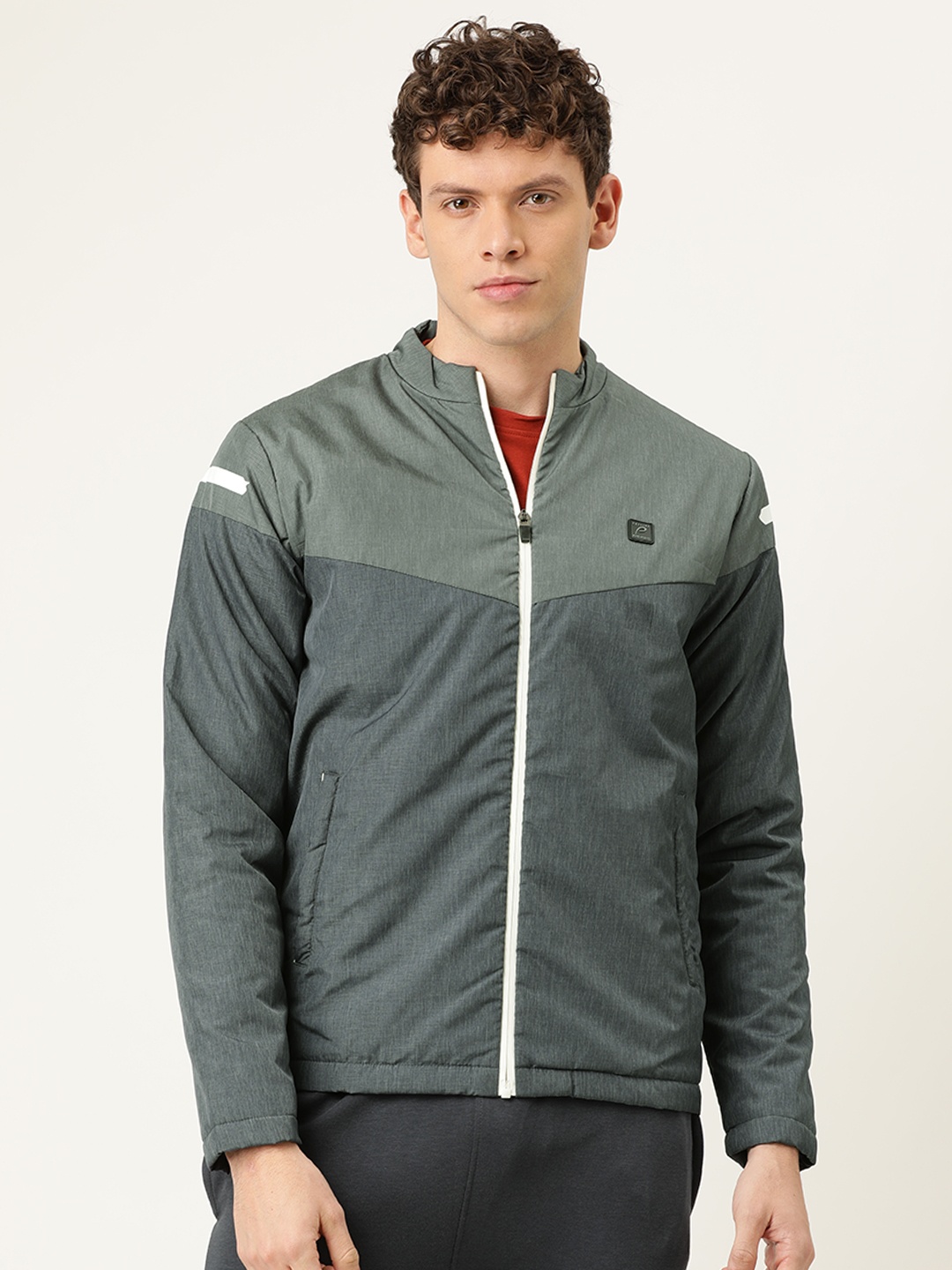 

Proline Active Men Grey Solid Padded Jacket
