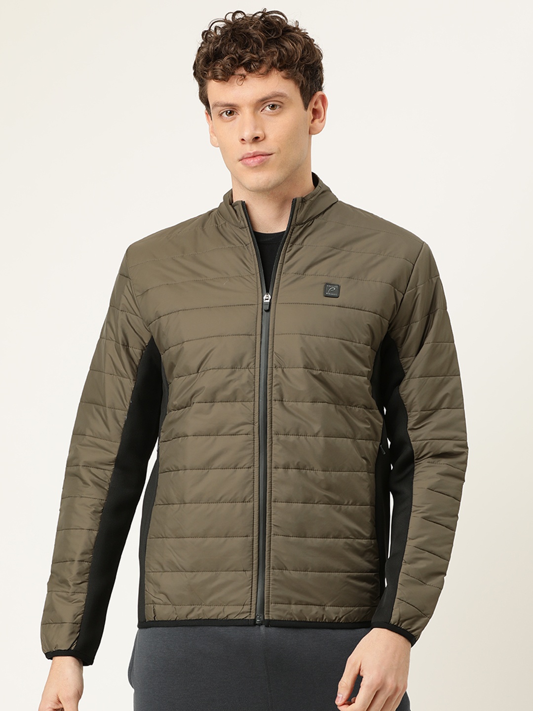 

Proline Active Men Olive Green Solid Padded Jacket