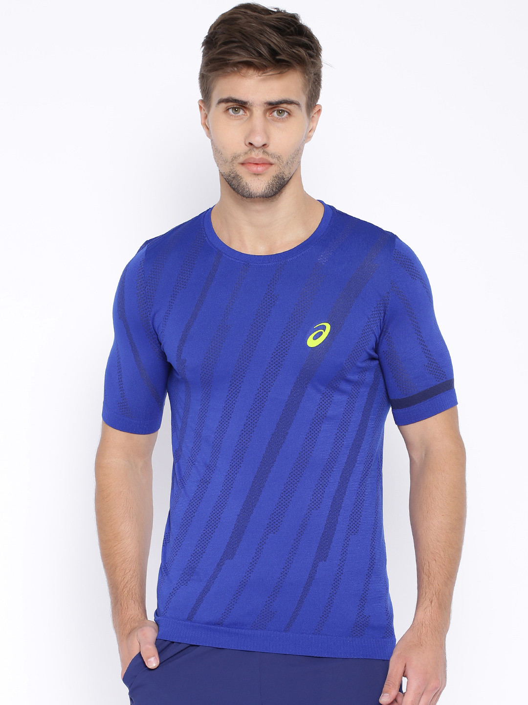 

ASICS Blue Polyester Tennis T-shirt