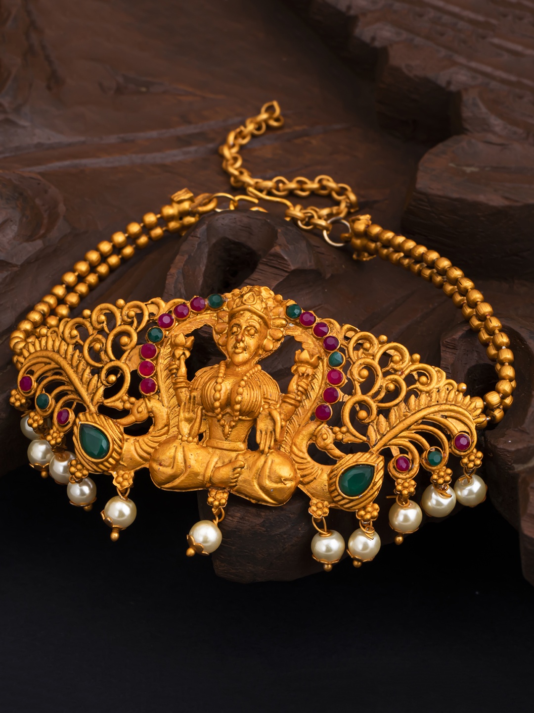 

Sukkhi Gold-Toned Alloy Temple Armlet Bracelet