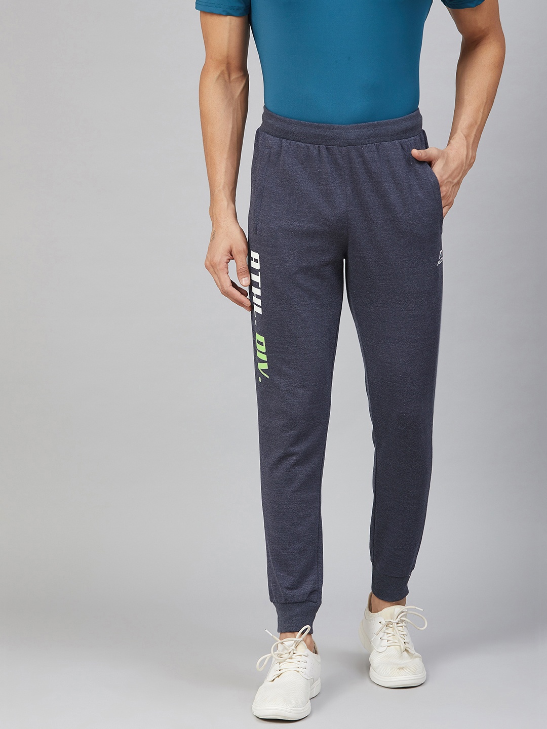 

Alcis Men Navy Blue Solid Joggers