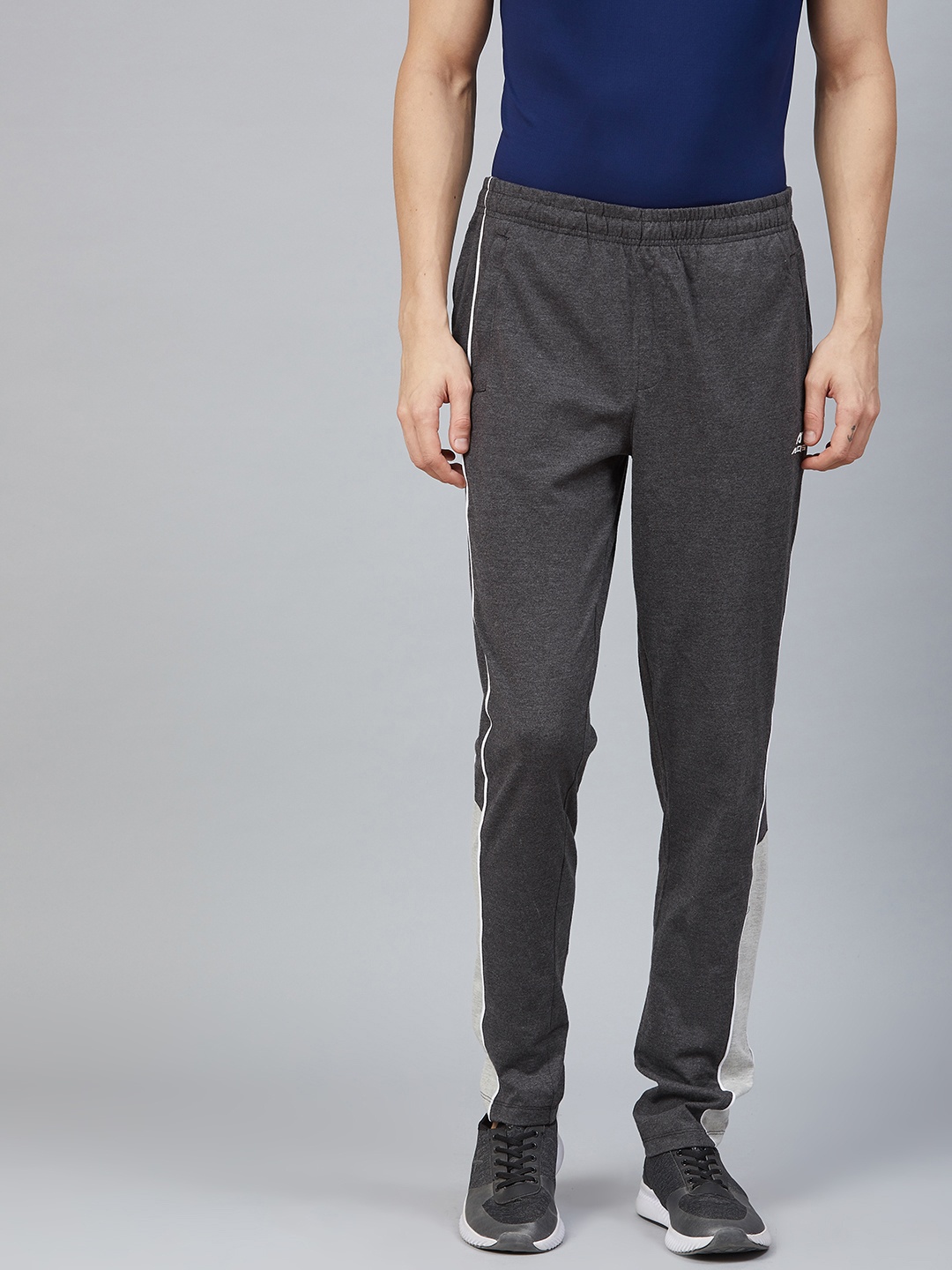 

Alcis Men Charcoal Grey Solid Track Pants