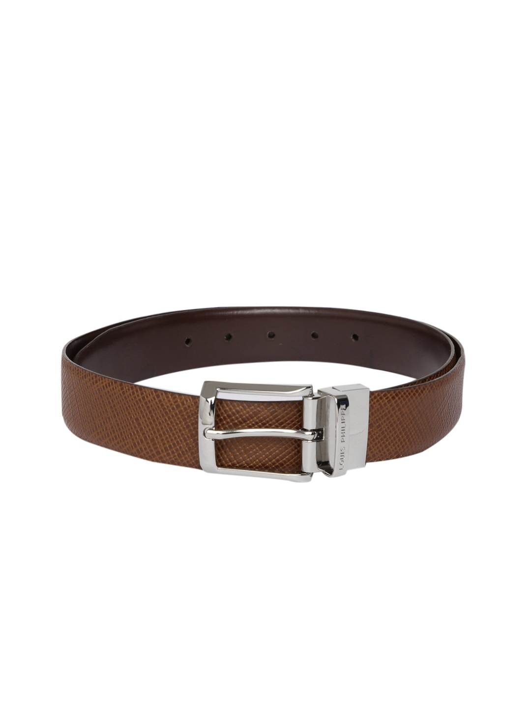 

Louis Philippe Men Tan Brown Reversible Leather Belt