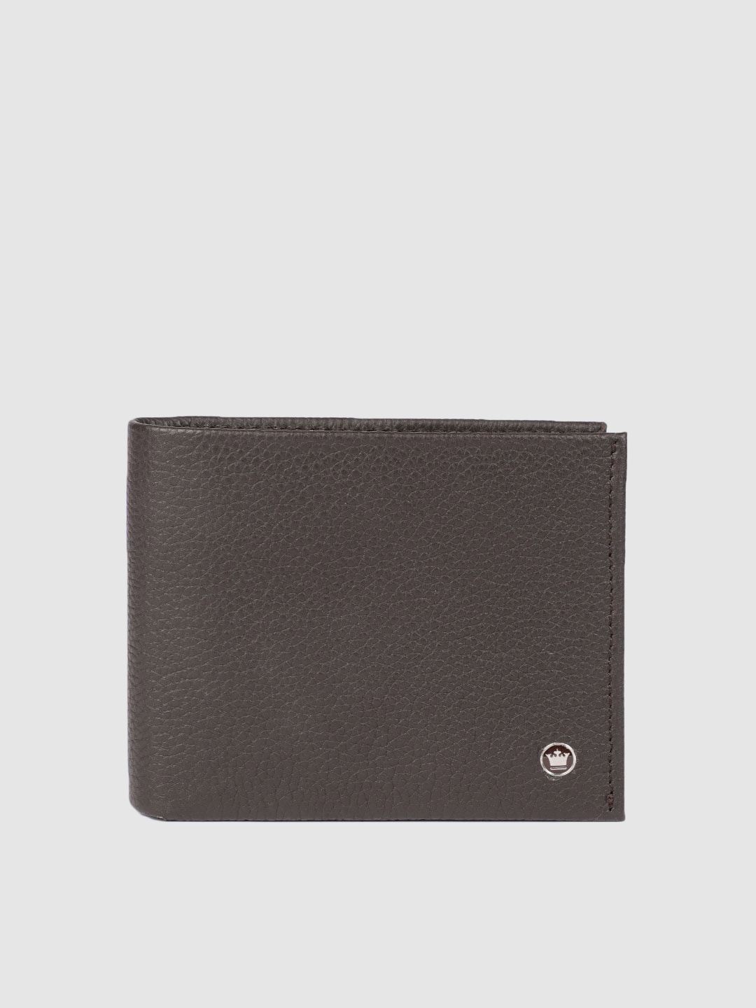 

Louis Philippe Men Brown Textured Leather Two Fold Wallet