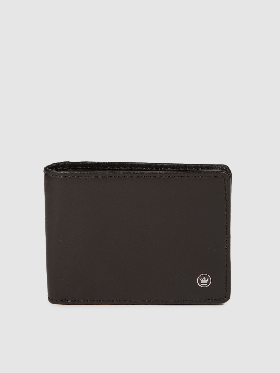 

Louis Philippe Men Brown Solid Two Fold Wallet