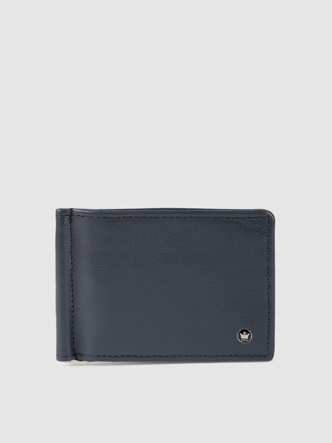 

Louis Philippe Men Navy Blue Solid Money Clip