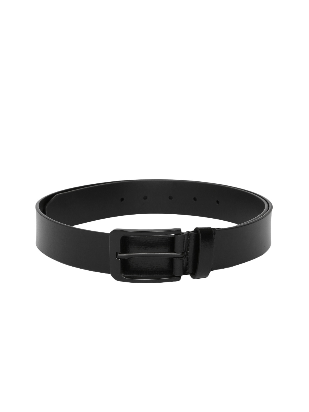 

Louis Philippe Men Black Solid Leather Belt