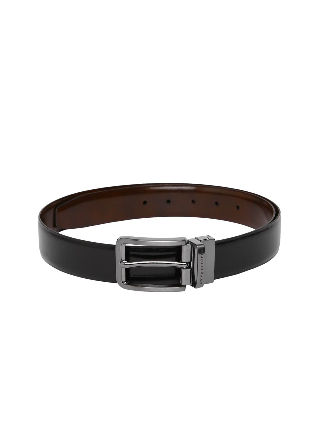 

Louis Philippe Men Black & Brown Reversible Leather Belt