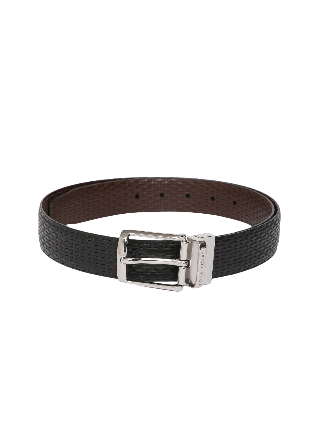 

Louis Philippe Men Black & Brown Solid Reversible Leather Belt