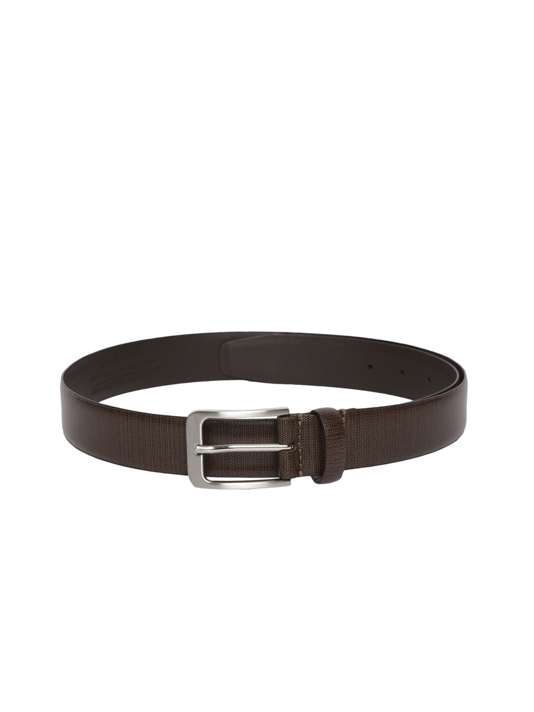 

Louis Philippe Men Brown Textured Leather Belt