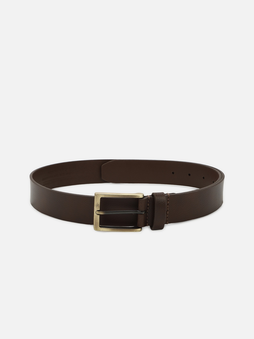 

Louis Philippe Men Brown Textured Leather Belt
