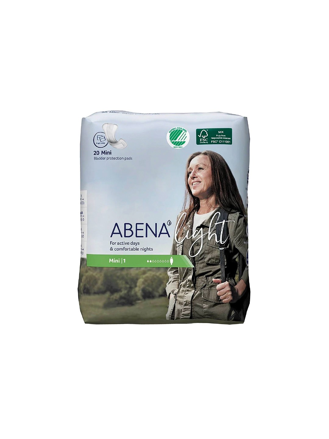 

Abena Light Mini 1 Sanitary Pads - 20 pcs, White