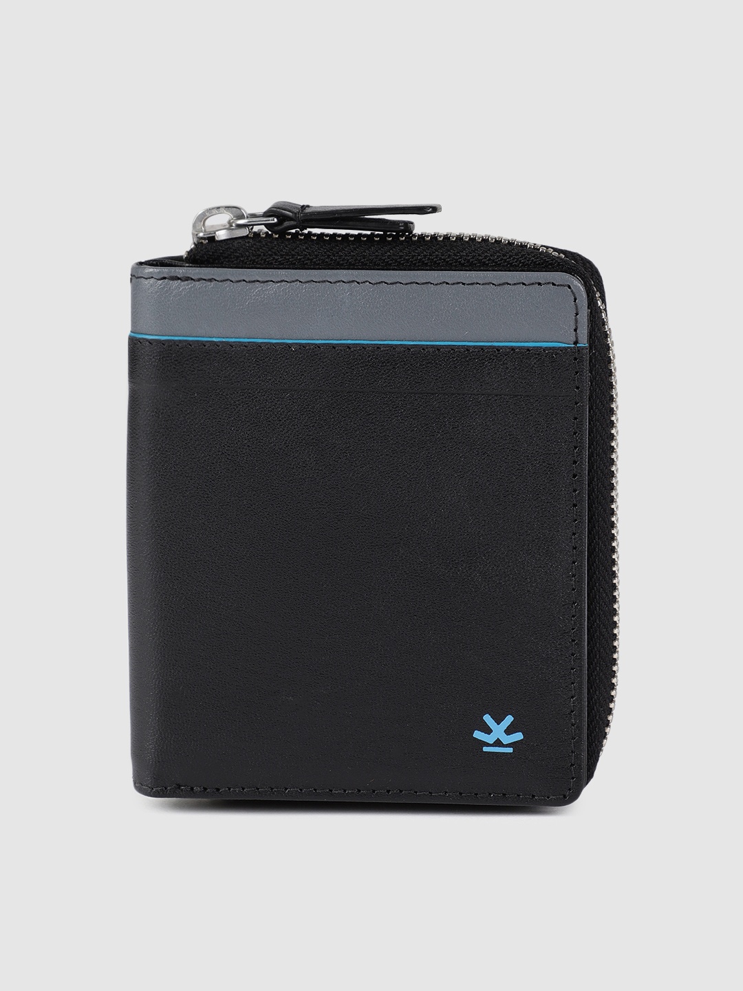

WROGN Men Black Colourblocked Wallet, Multi