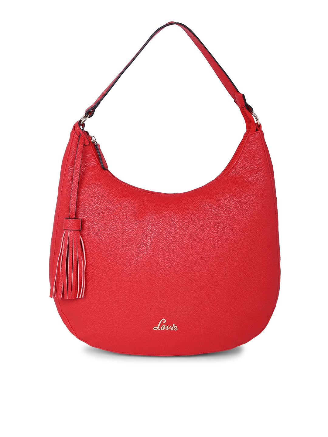 

Lavie Red Solid Tote Bag