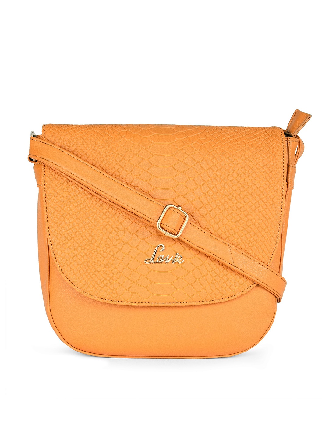 

Lavie Archer Orange Textured Shoulder Bag