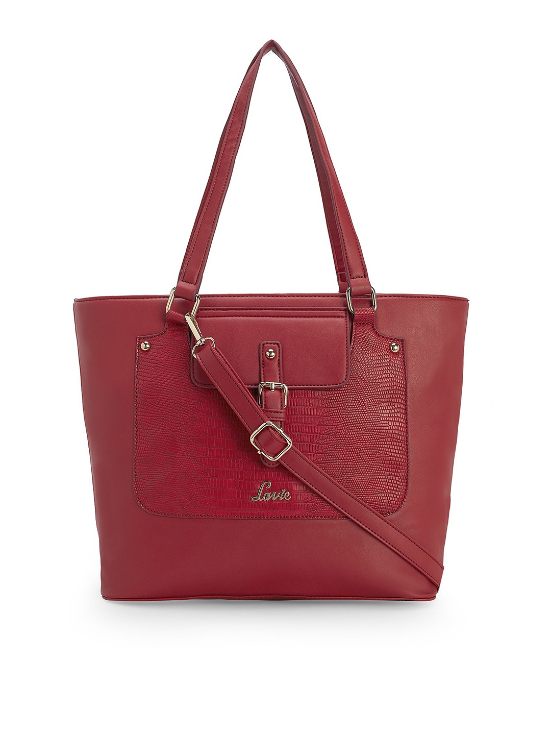 

Lavie Red Solid Shoulder Bag