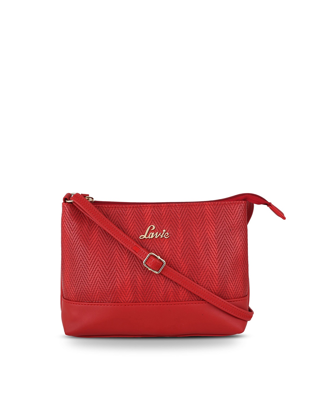 

Lavie Jana Women Red Textured Csb Hz Sling Bag