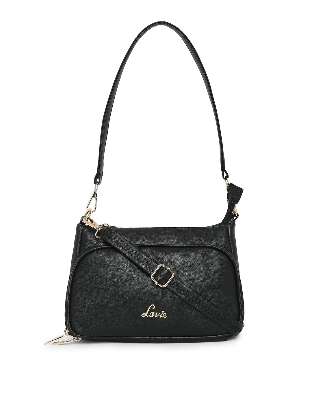 

Lavie Black Solid Shoulder Bag