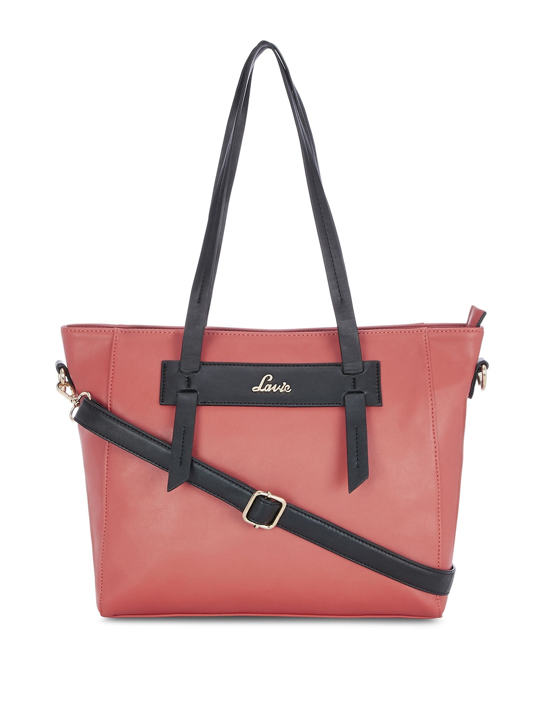 

Lavie Peach-Coloured Solid Shoulder Bag