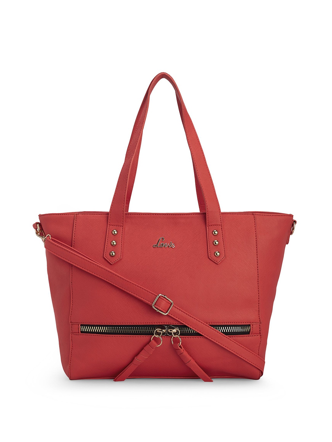 

Lavie Coral Red Solid Shoulder Bag