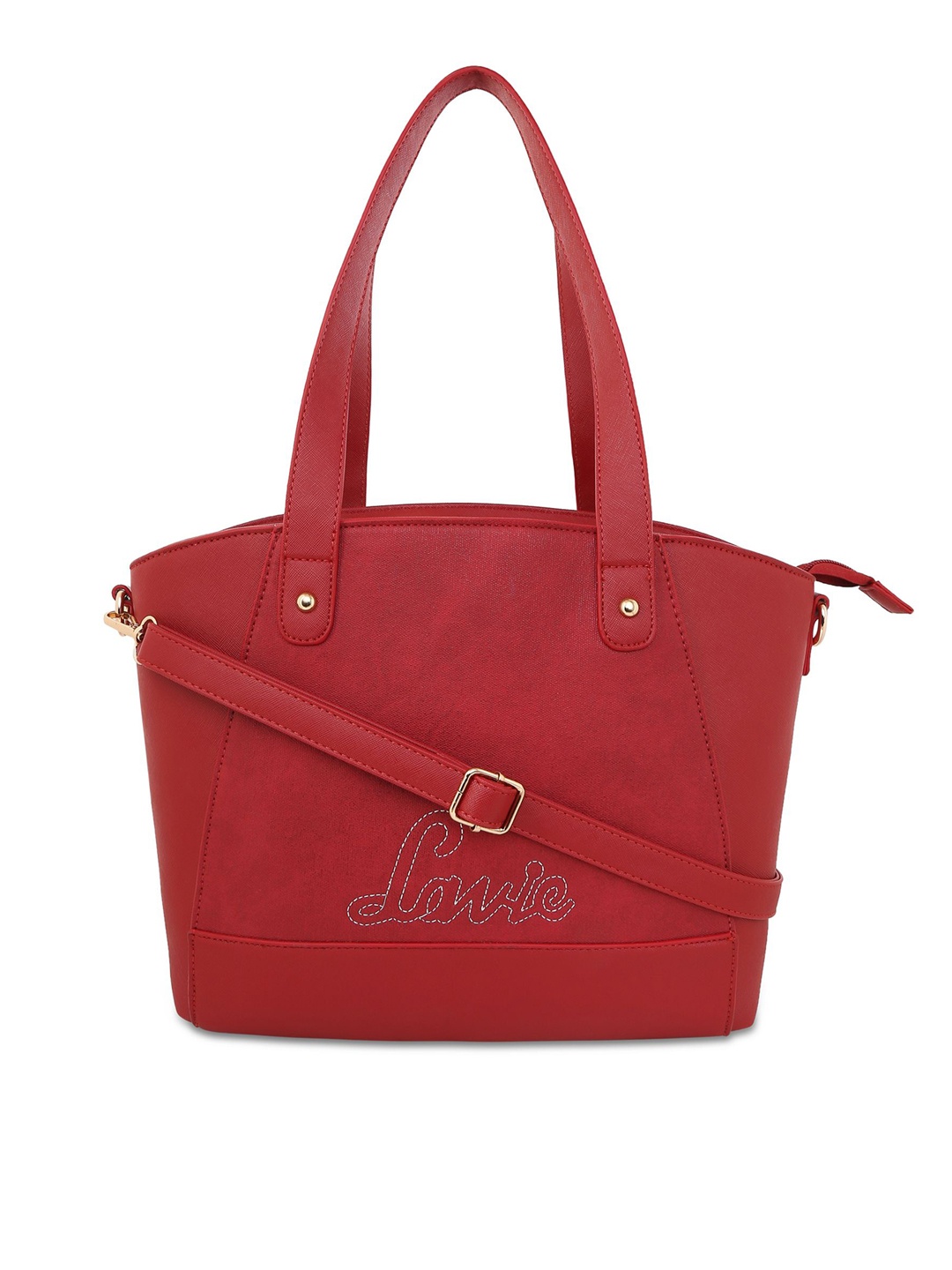 

Lavie Red Solid Handheld Bag