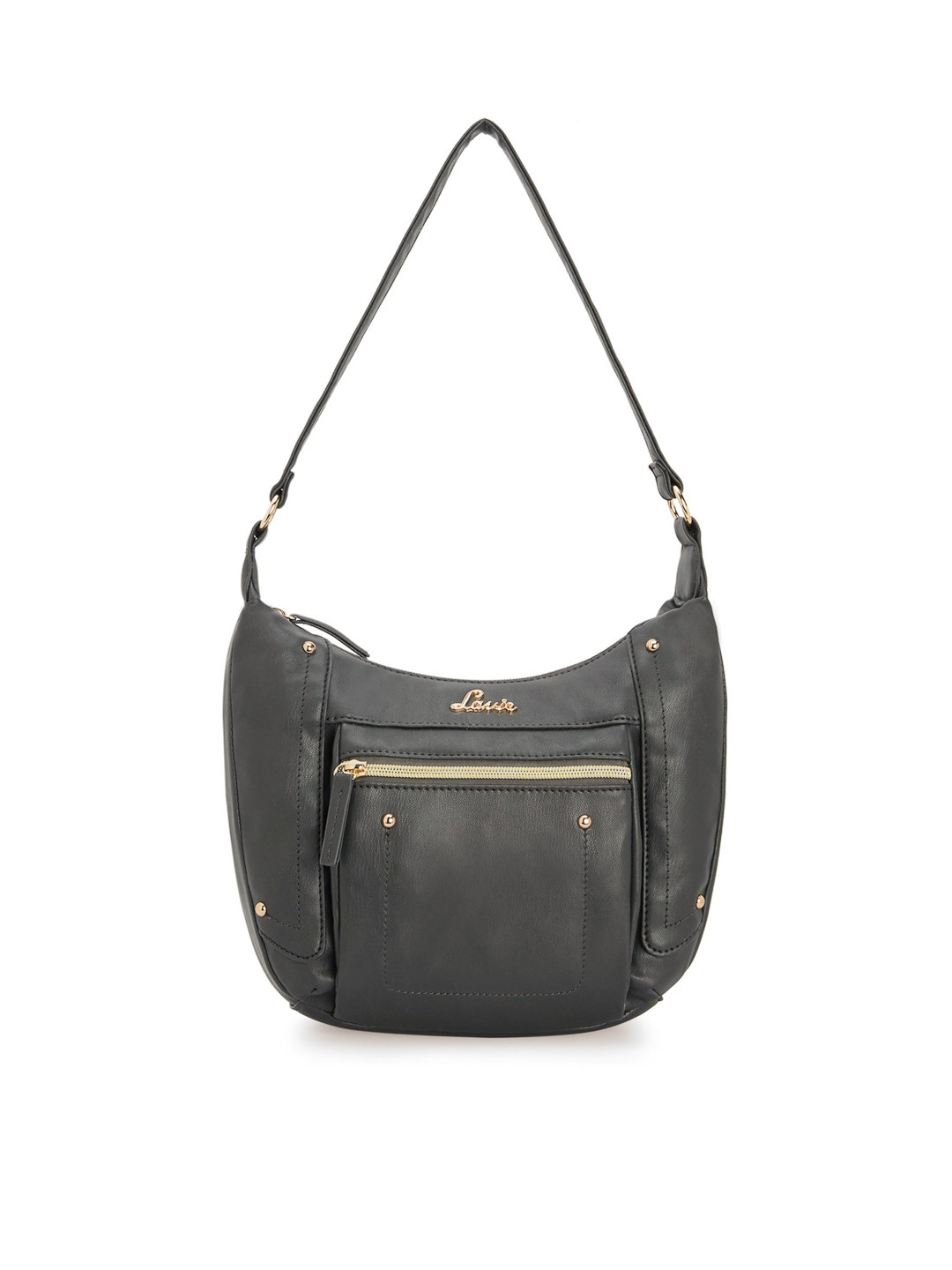

Lavie Grey Solid Hobo Bag