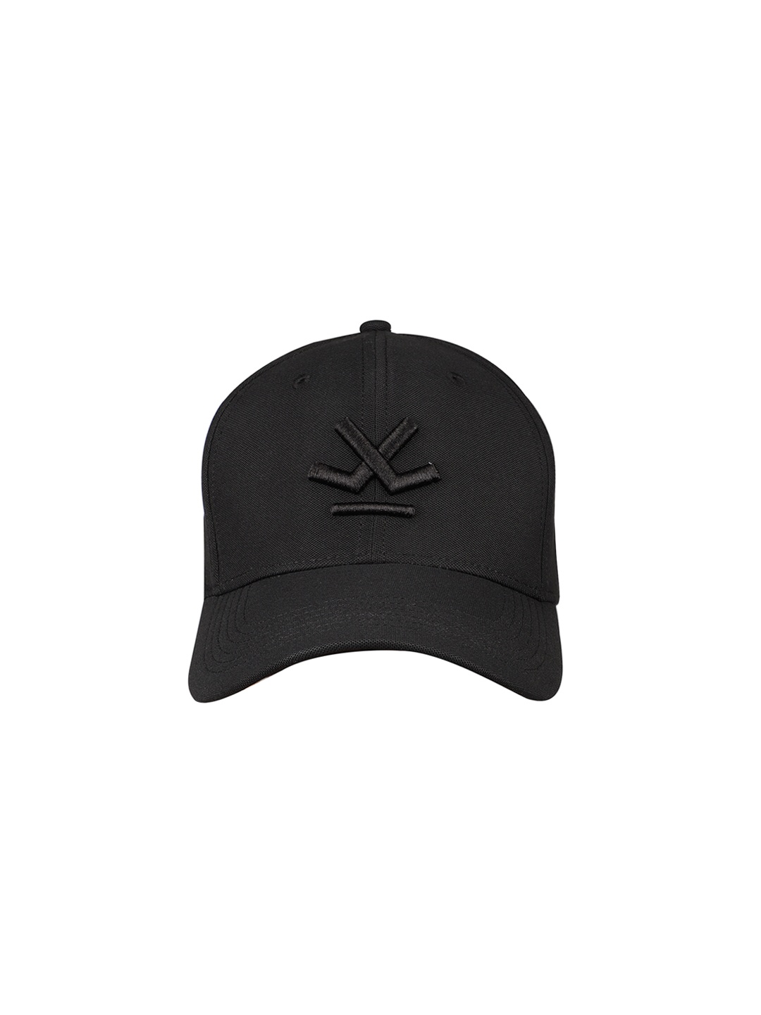 

WROGN Unisex Black Solid Baseball Cap