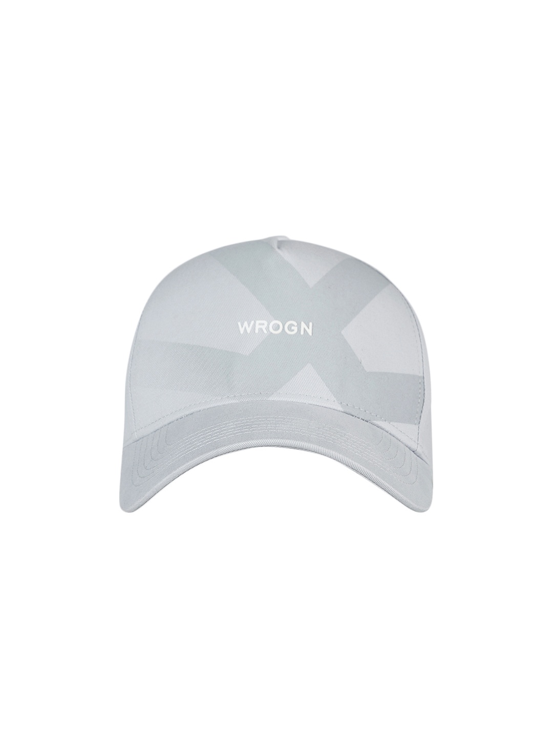 

WROGN Unisex Grey Printed Baseball Cap
