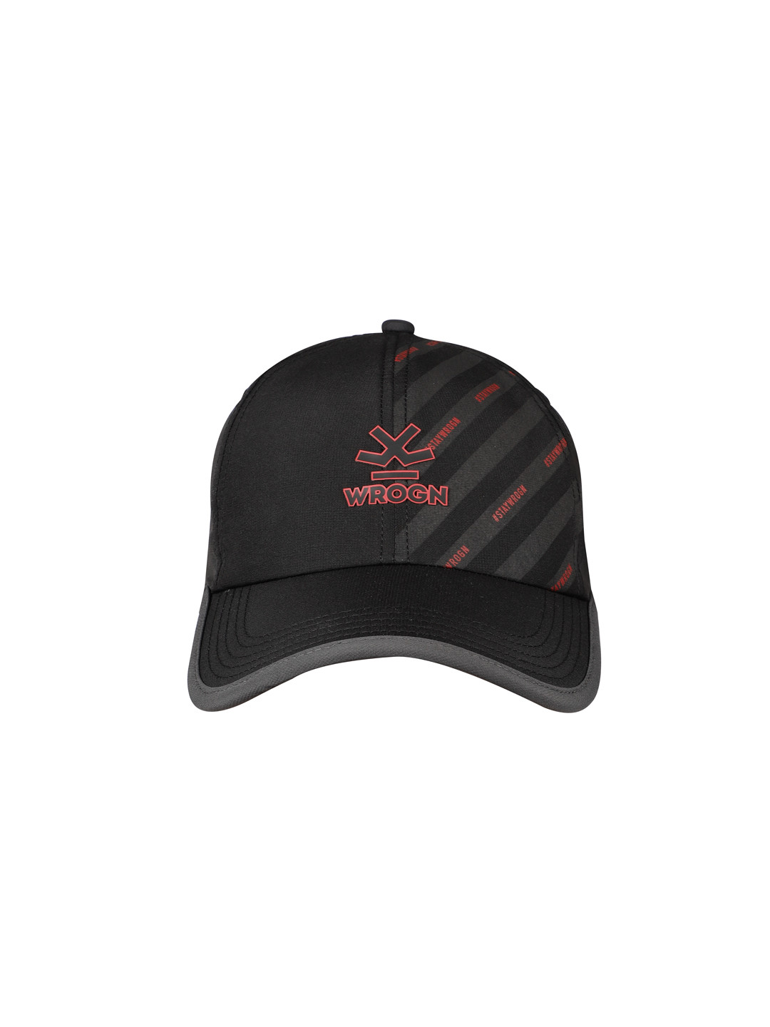 

WROGN Unisex Black Printed Baseball Cap