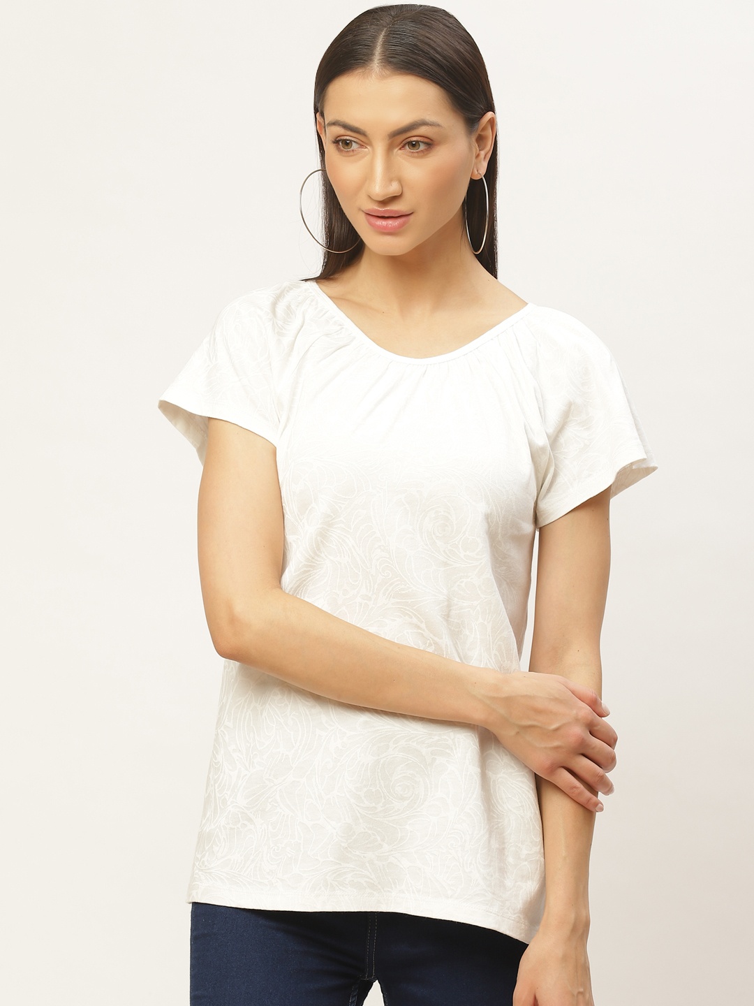 

Rute Women White Printed Top