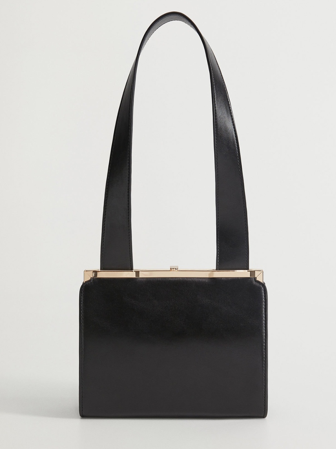 

MANGO Black Solid Shoulder Bag