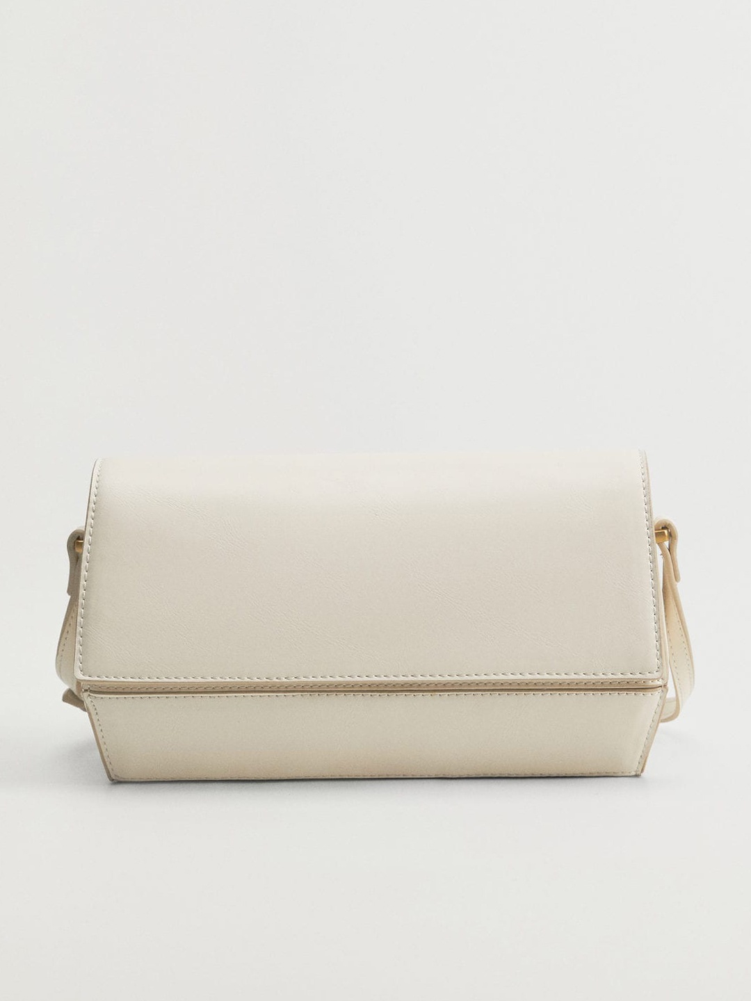 

MANGO White Solid Sling Bag