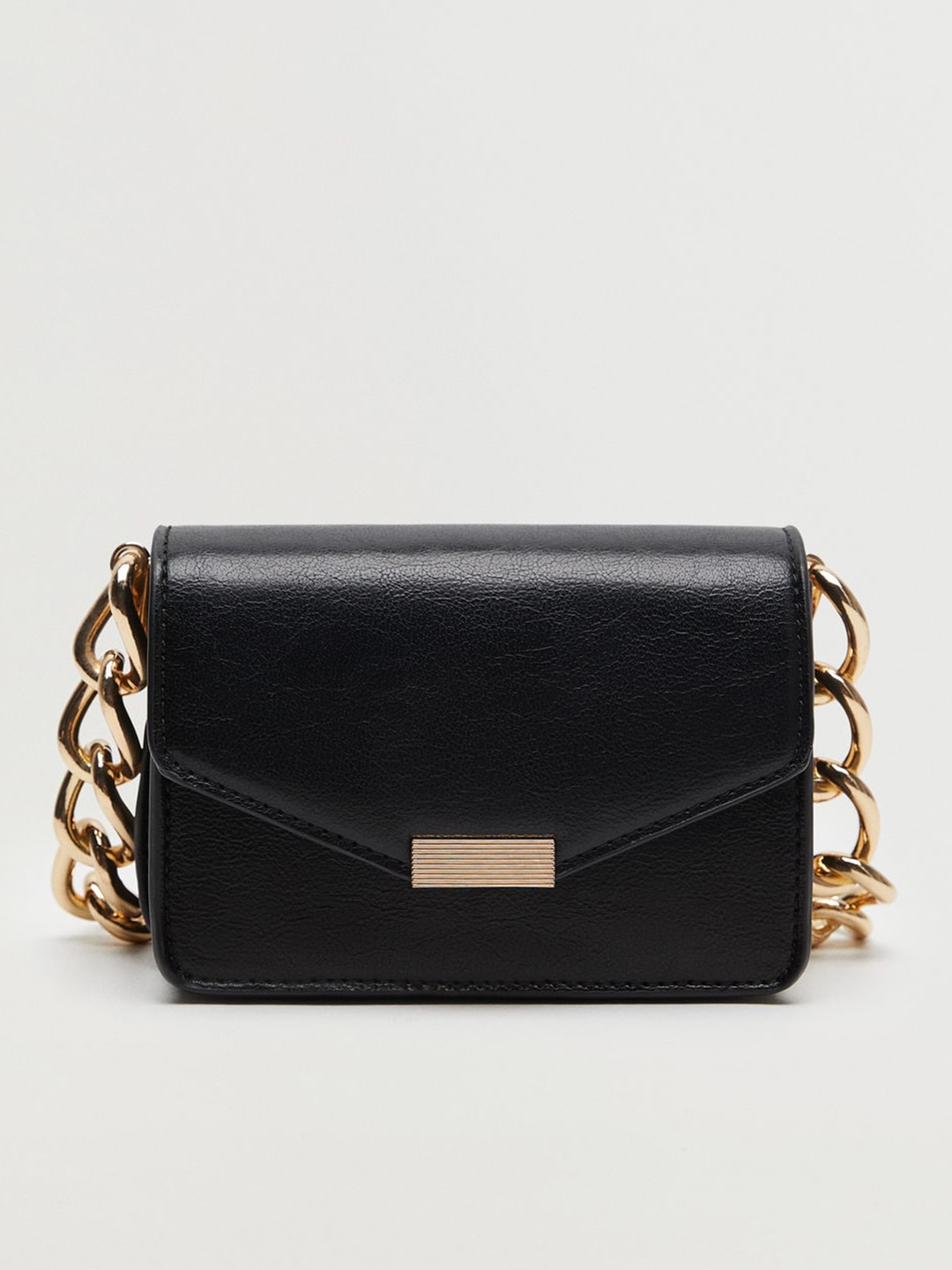 

MANGO Black Solid Handheld Bag