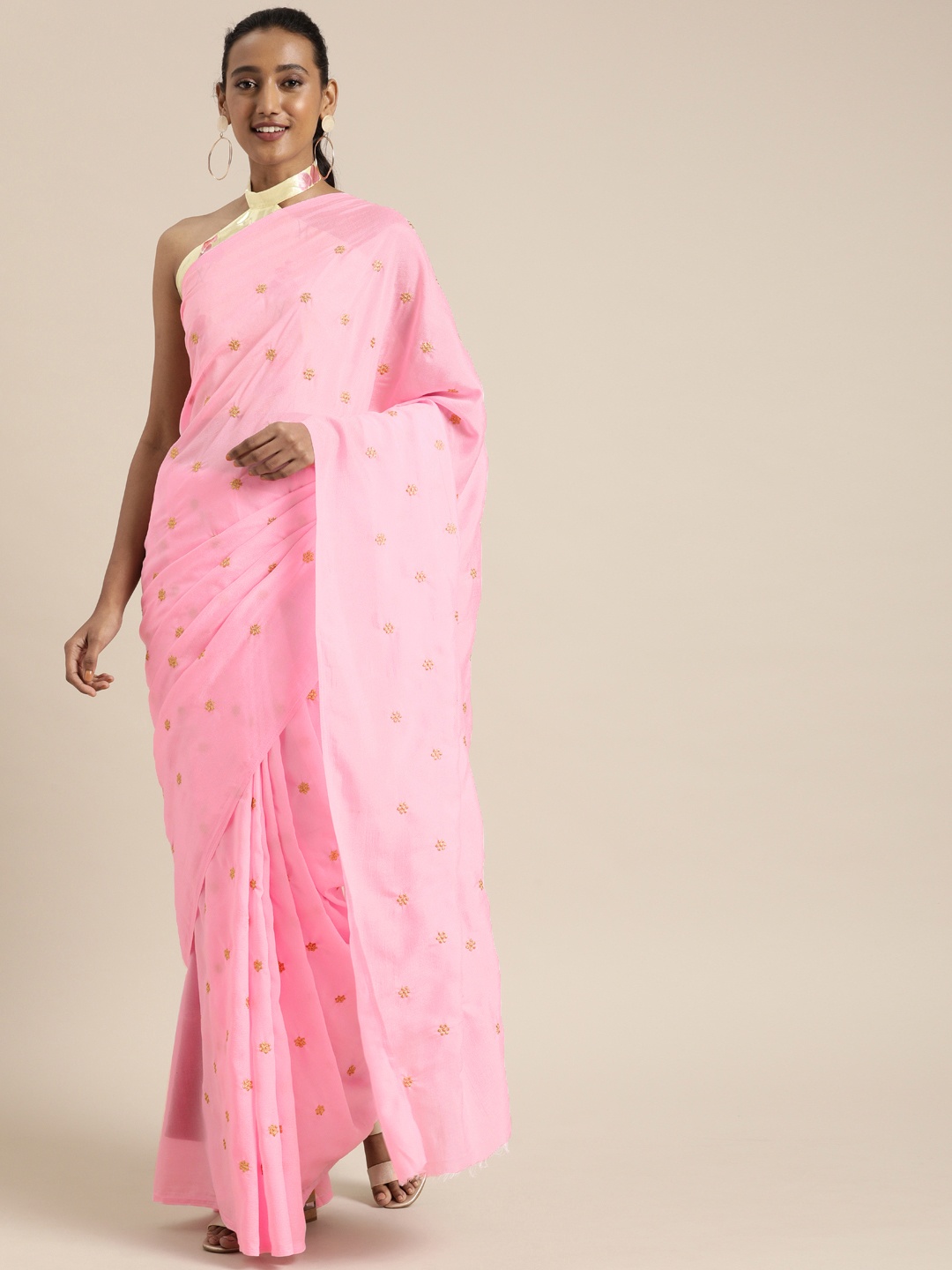 

SHAVYA Rose Embroidered Pure Georgette Saree