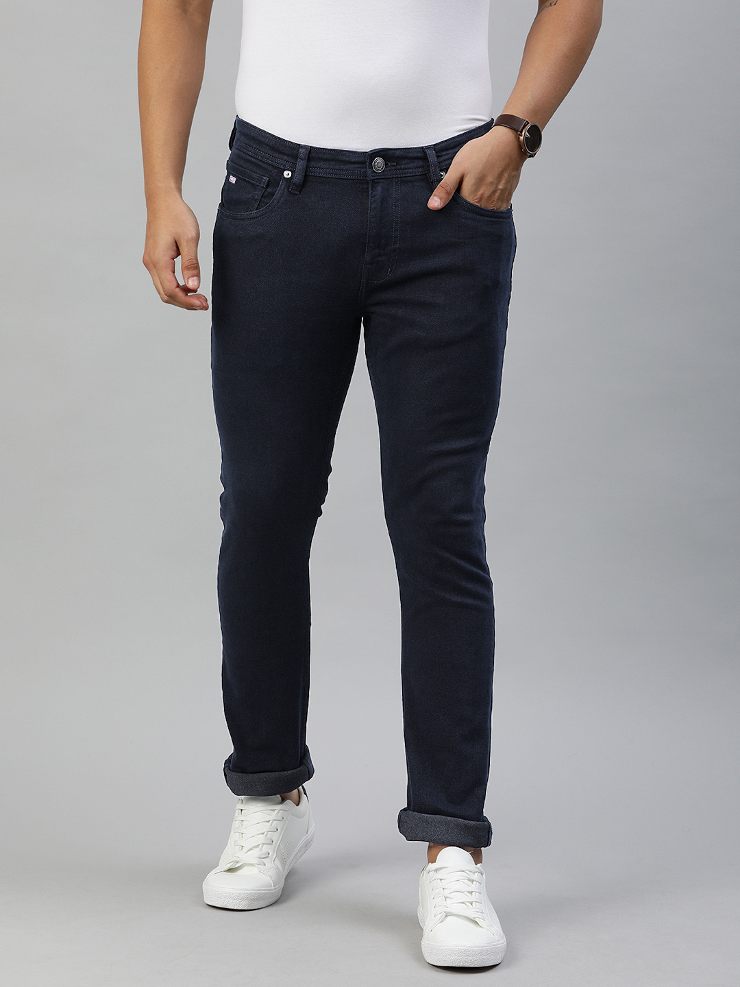 

Arrow Sport Men Navy Blue Slim Fit Mid-Rise Clean Look Stretchable Jeans