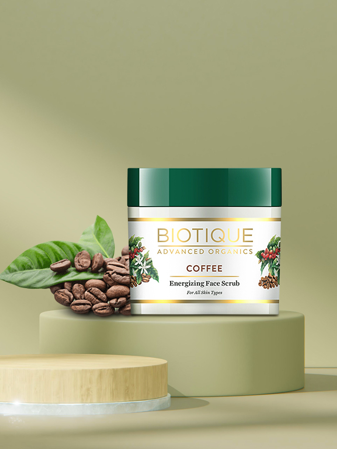 

Biotique Advanced Organics Coffee Energizing Face Scrub for All Skin Types 50 g, Brown