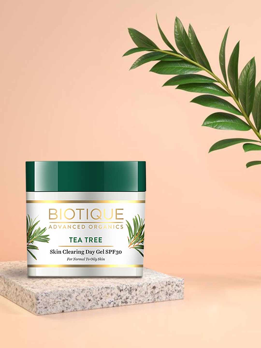 

Biotique Advanced Organics SPF30 Tea Tree Skin Clearing Day Face Gel 50 g, White