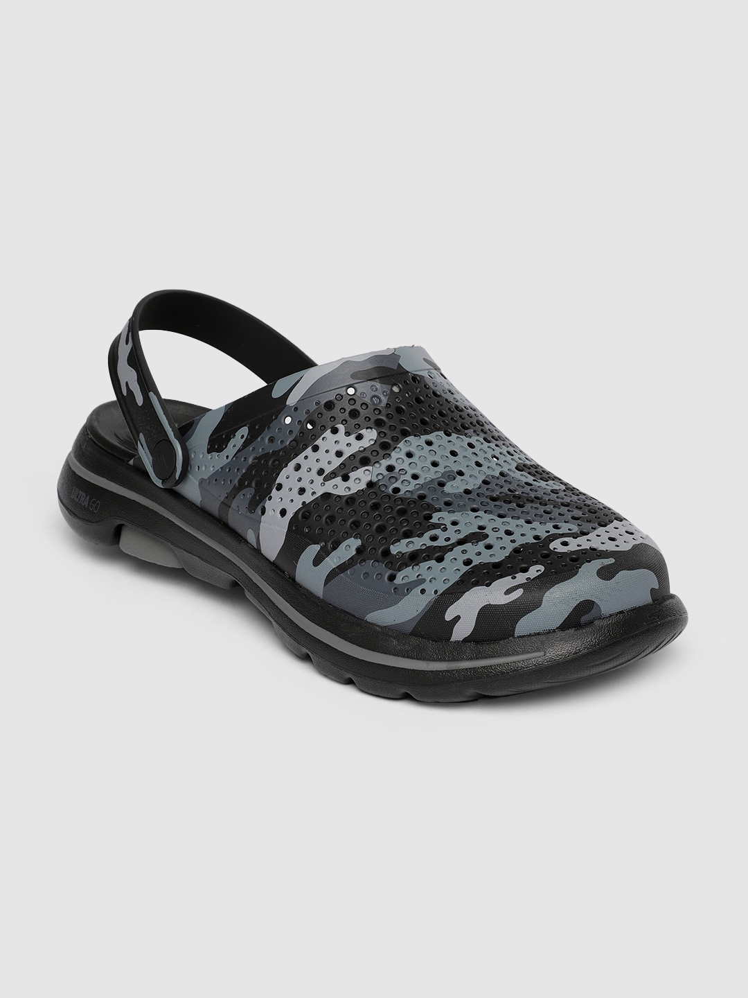 

Skechers Men Black & Grey GO WALK 5 Comfort Sandals