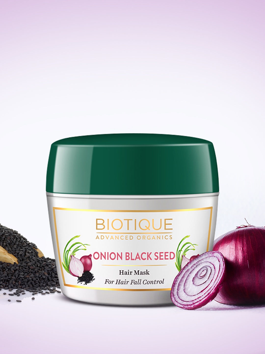

Biotique Advanced Organics Onion Black Seed Hair Mask 175 g, White