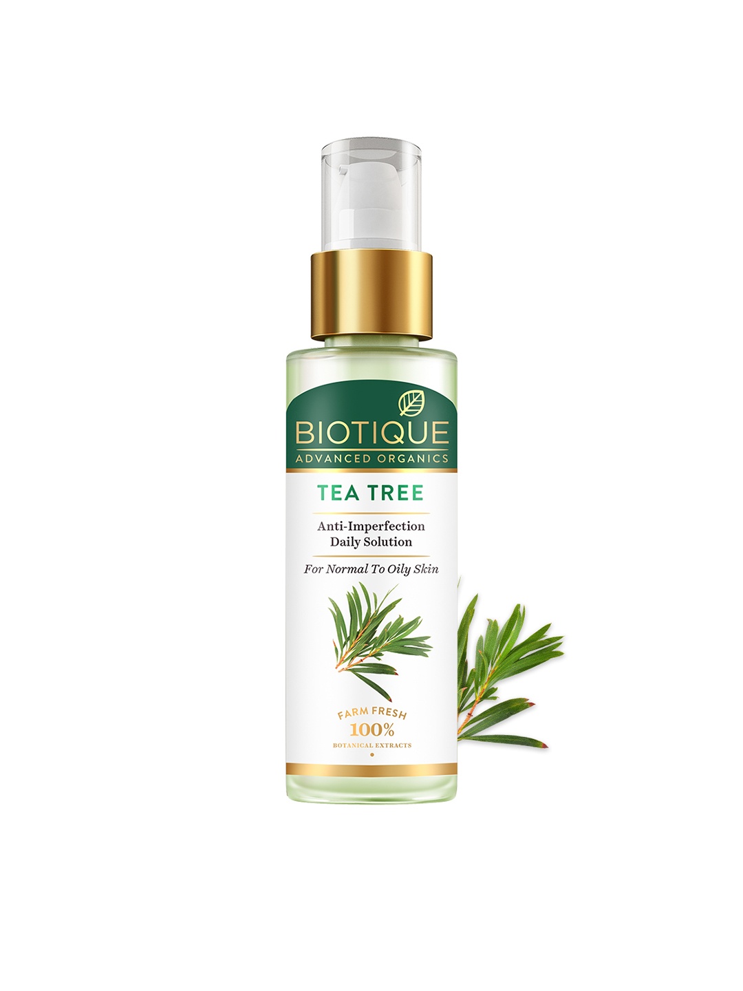 

Biotique Advanced Organics Tea Tree Anti-Imperfection Daily Solution Face Serum 30 ml, White