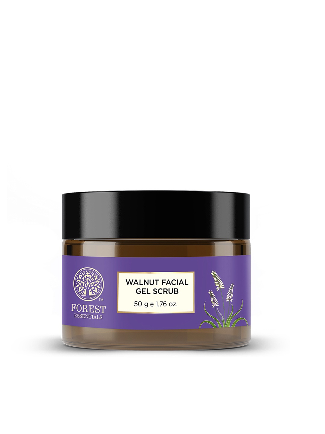 

Forest Essentials Revitalising Kashmiri Walnut Gel Gentle Exfoliating Face Scrub - 50g, Purple