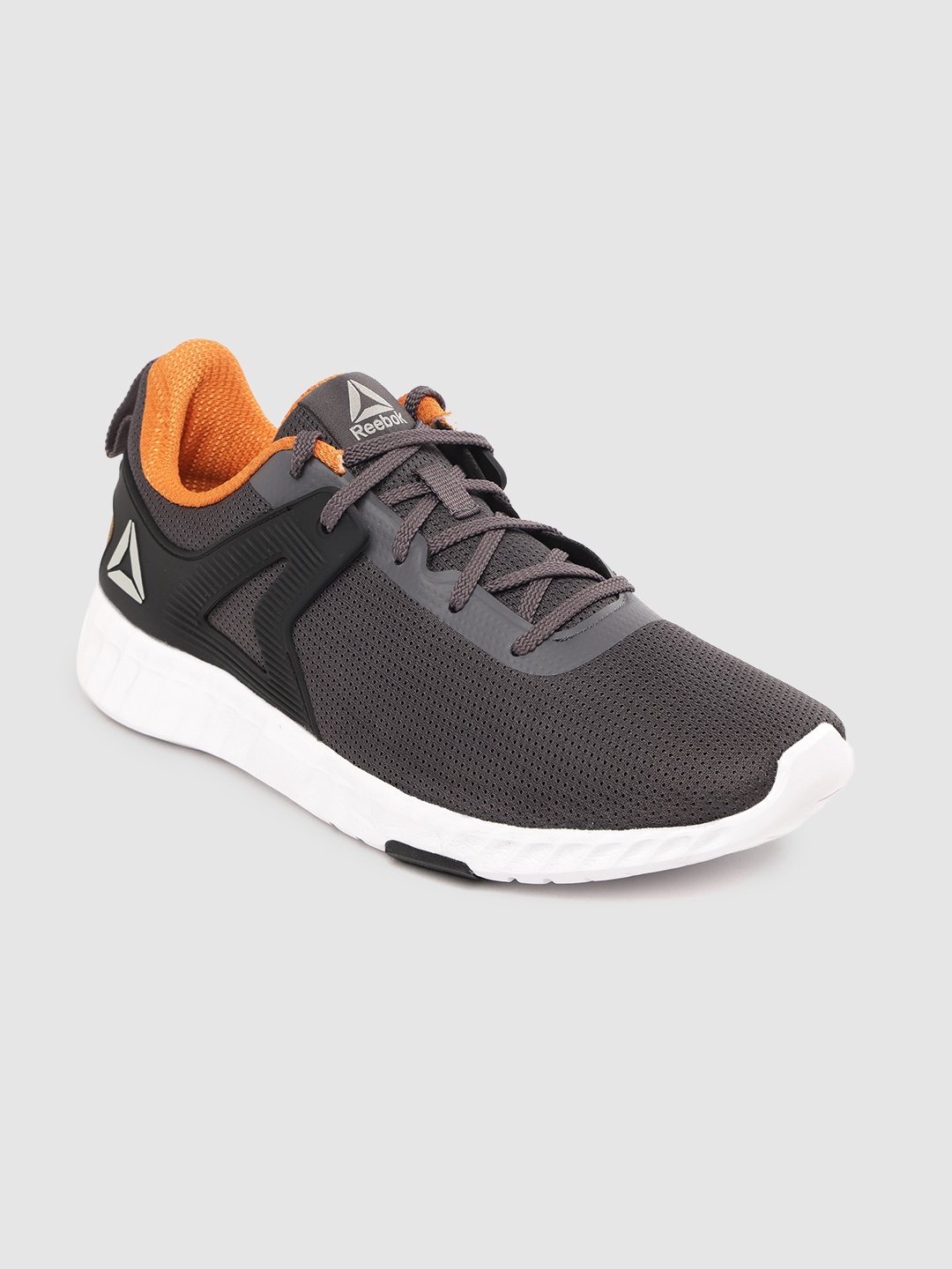 

Reebok Men Charcoal Grey Woven Design Ease Training Shoes