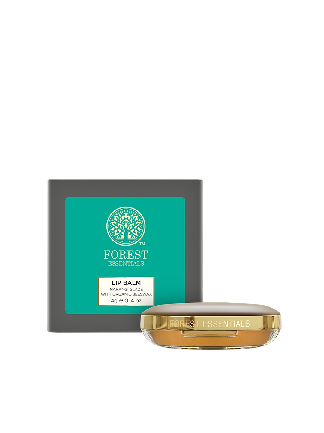 

Forest Essentials Luscious Lip Balm Narangi Glaze For Dry & Chapped Lips - 4g, White
