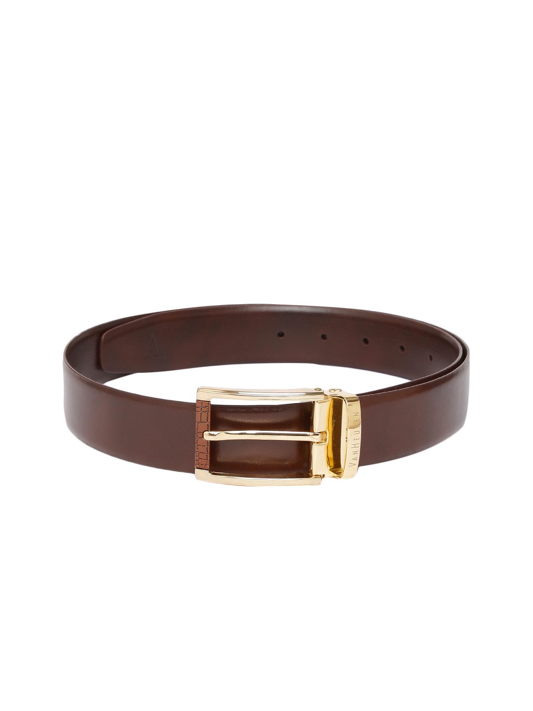 

Van Heusen Men Brown Solid Belt