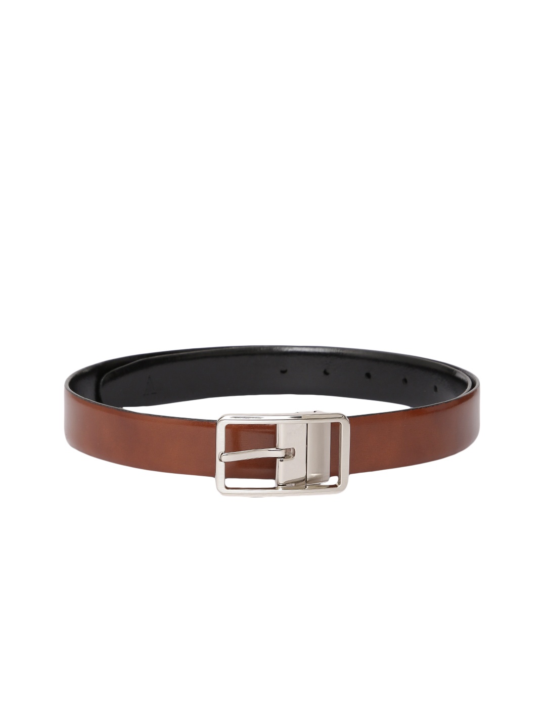 

Van Heusen Men Tan & Black Solid Reversible Leather Belt
