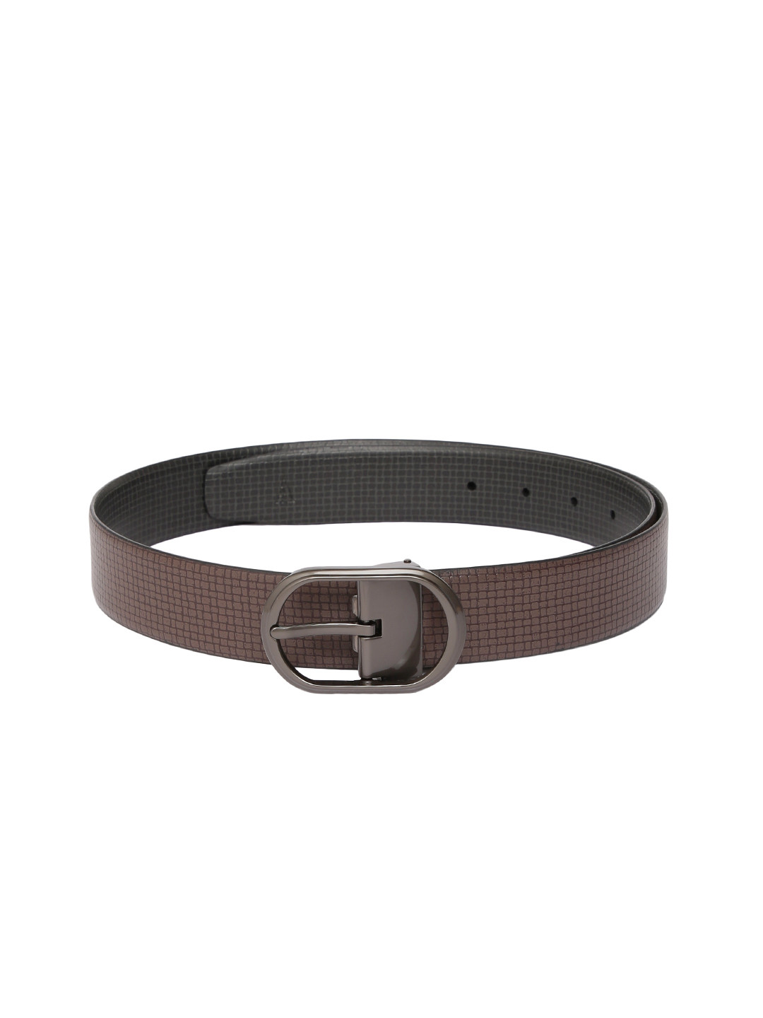 

Van Heusen Men Black & Brown Textured Reversible Leather Belt